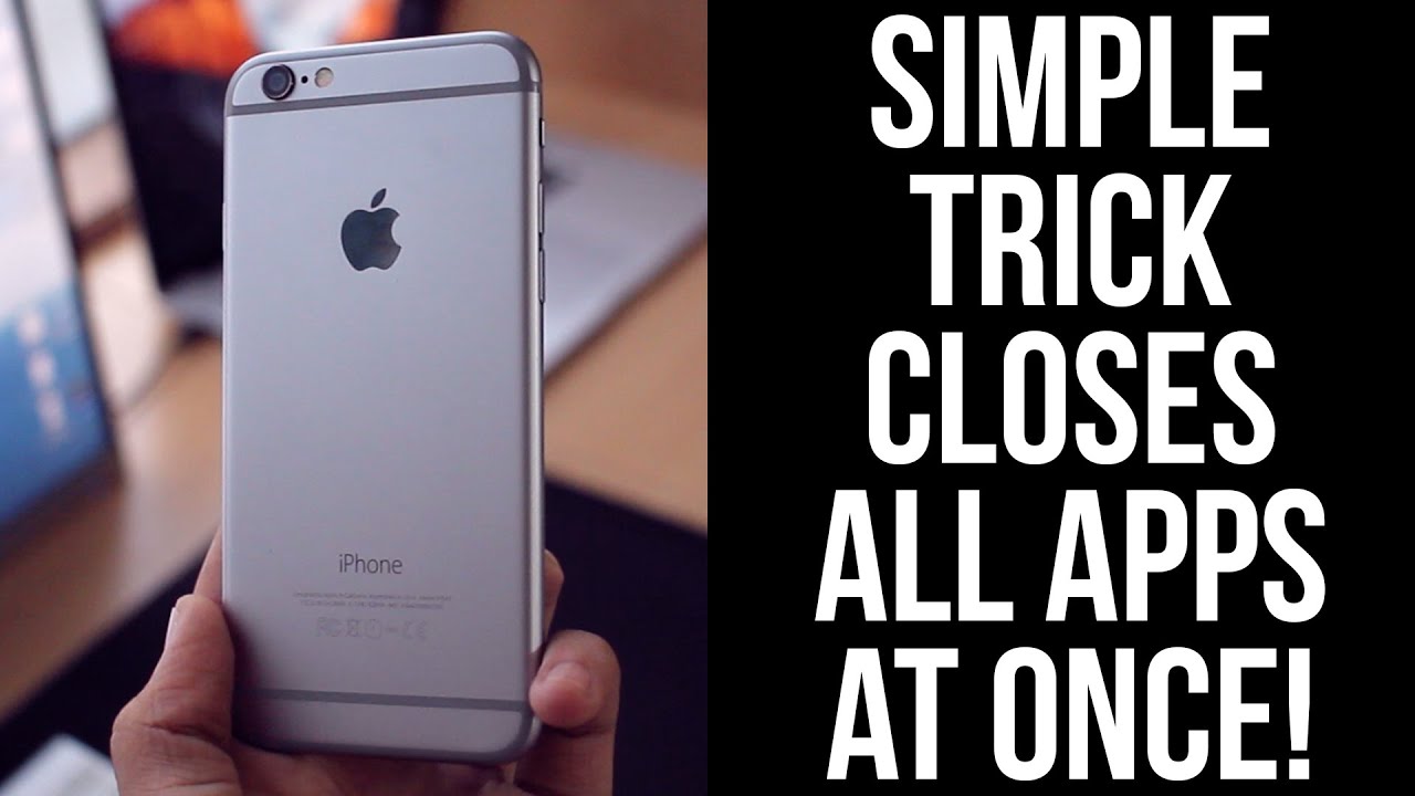 IPhone Trick Close All Background Apps At Once YouTube