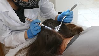 ASMR Doctor SCALP Exam and Sensory Tests (Real Person)