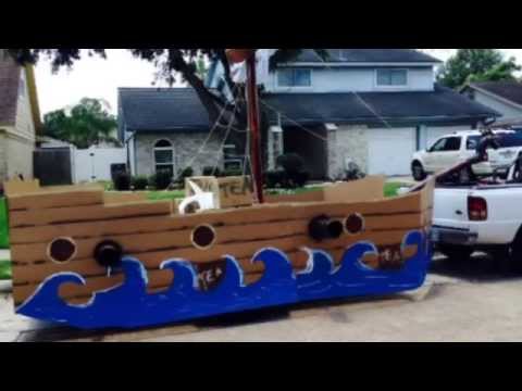 4th of July Float 2014 - Pirate Ship/Tea Party - YouTube