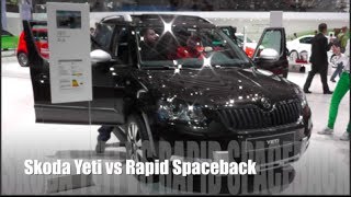 Skoda Yeti vs Rapid Spaceback