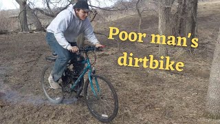 2 stroke bicycle off-road test