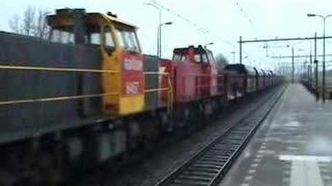 Railion ore Train must stop for red signal at Blerick,the NL