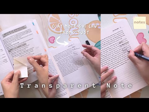 Video [unboxing] Giấy ghi chú trong suốt dán notes không bị... - youtube