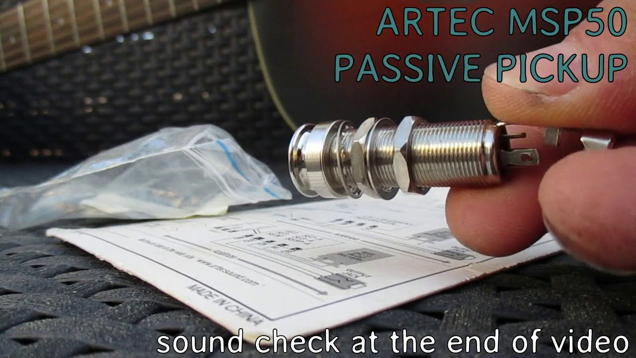 Artec MSP 50. Acoustic guitar pickup.