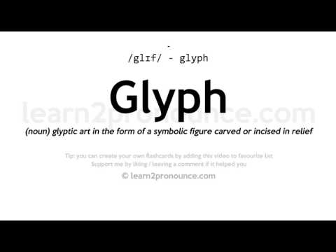 Произношение глиф | Определение Glyph