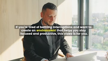 Quick Tip: Creating a Distraction-Free Working Environment