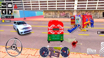 Tuk Tuk auto rickshaw driver 3D game - #32 auto rickshaw driving game - Android iOS Gameplay