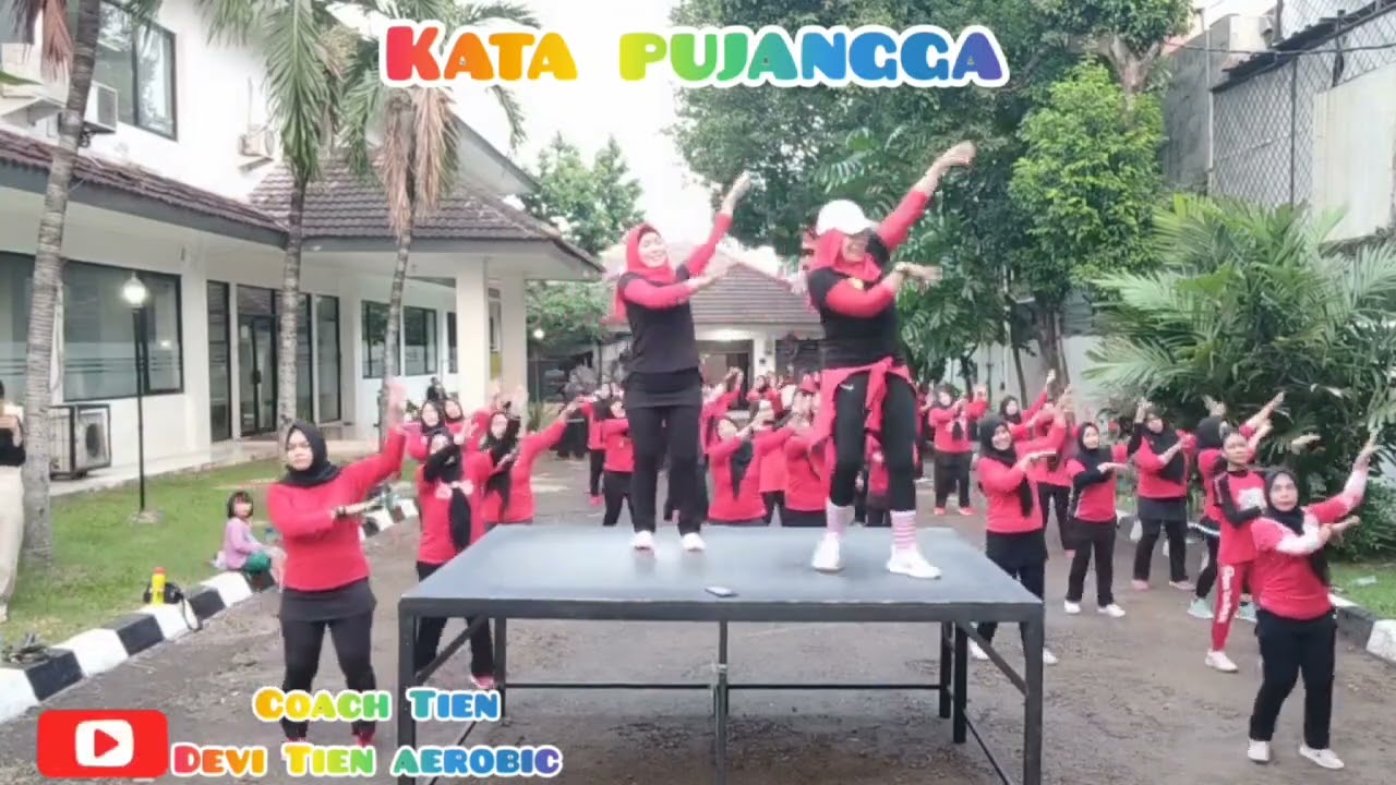 Hidup tanpa cinta bagai taman tak berbunga || kata pujangga || choreo coach tien || senam kreasi