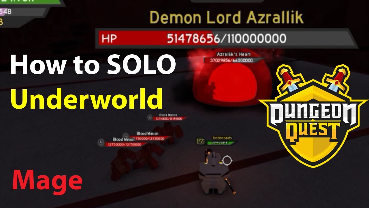 Dungeon Quest How To Beat Underworld Solo Mage Guide Tips And Tricks Roblox Youtube - tips and tricks for dungeon quest roblox