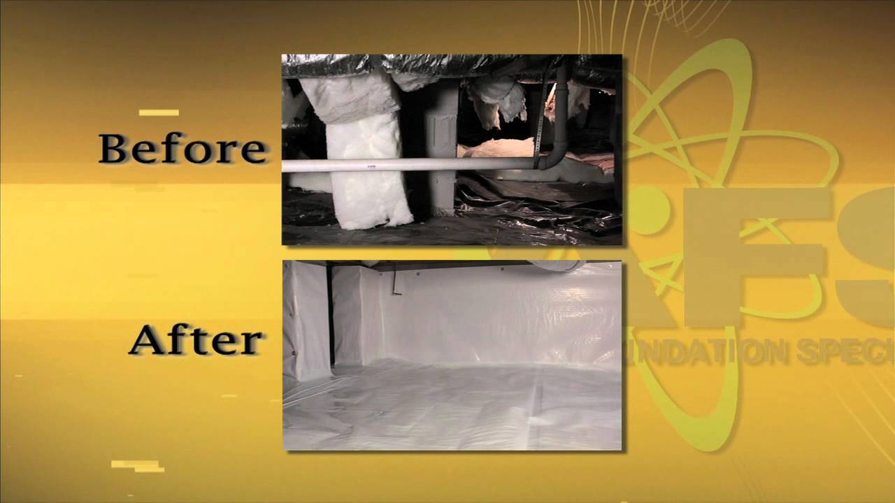 Crawl Space Encapsulation - YouTube