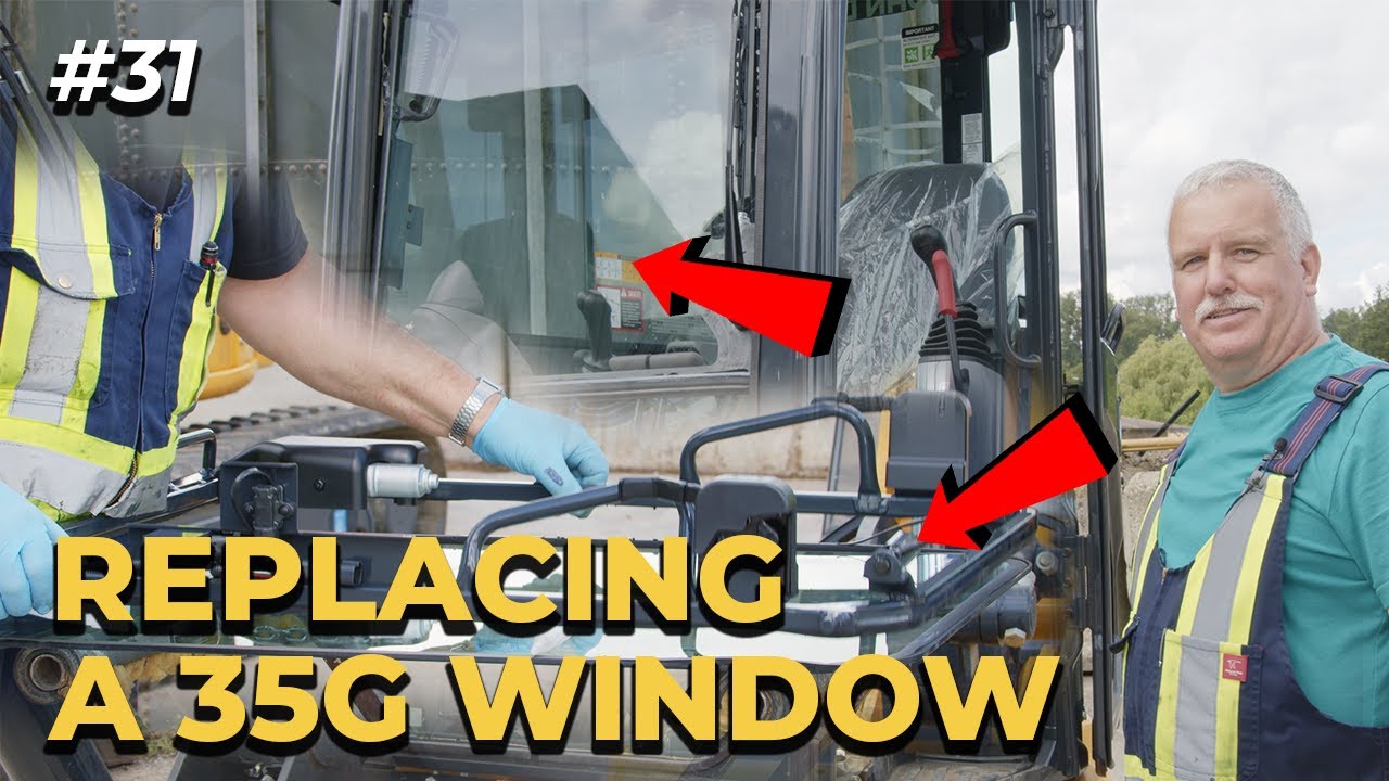 Installing Excavator Windshield Easily Using A Polycarbonate Window