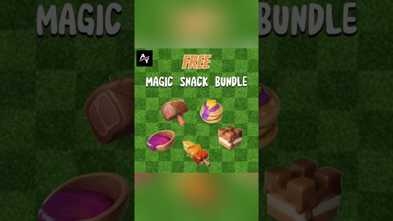 FREE MAGIC SNACK BUNDLE ‼️ SCAN QR CODE ‼️ CLASH OF CLANS
