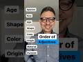 The order of adjectives #learnenglish #grammar #adjective