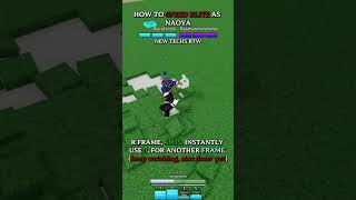 HOW TO SPEED BLITZ AS NAOYA IN (NEW TECHS) JUJUTSU SHENANIGANS #jjs #roblox