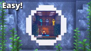 Minecraft: How to Build a Modern Underwater Mountain House | Tutorial🏠