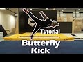 Butterfly kick bkick tutorial  tricking by bob reese