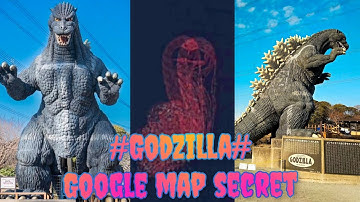 #765 Godzilla on Google map # Godzilla slide Yokohama Japan # sea monster on Google map #