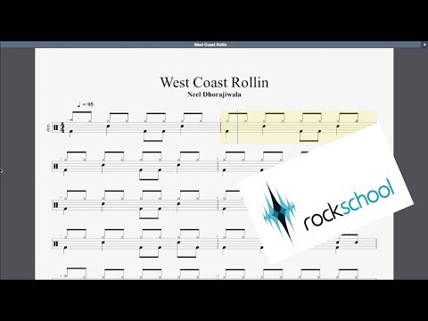 West Coast Rollin' Rockschool Grade 1 Drums