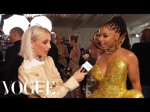 Chloe Bailey Feels Angelic Wearing Golden Wings | Met Gala 2022 With Emma Chamberlain | Vogue