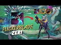 FLICKERBLADE EXOTECH ZERI is TOO BROKEN!! | Set 14 Grandmaster Ranked Gameplay | Teamfight Tactics