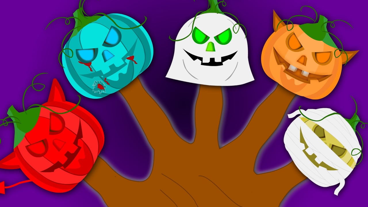 pumpkin finger family scary pumpkins scary rhymes nursery rhymes