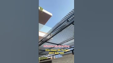 Mái nhôm xếp lật tự động nhập khẩu nguyên chiếc của AGS - thietbitudongAGS.com