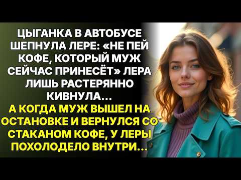 В автобусе на дачу к Лере подсела цыганка и шепнула: «Не пей кофе от мужа…»