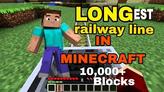 Minecraft longest railway line in india 10,000+blocks #minecraft#minecraftlive