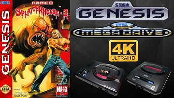 Splatterhouse 3 [SEGA GENESIS / MEGA DRIVE] Gameplay Walkthrough FULL GAME [4K60ᶠᵖˢ🔴]