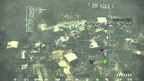 MW3 Reaper blows up recon drone!