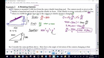 AP Calculus AB - Related Rates - Shuttle Problem