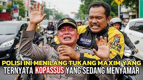 VIRAL‼️ POLISI INI APES TILANG TUKANG MAXIM TERNYATA ANGGOTA KOPASSUS LAGI MENYAMAR.