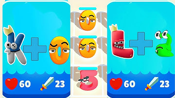 Merge Alphabet Cube Run Vs Merge NumberBlock Run ⭐ Alphabet Run ⭐ Number Lore ⭐ Abcdefghijklrtvwxyz