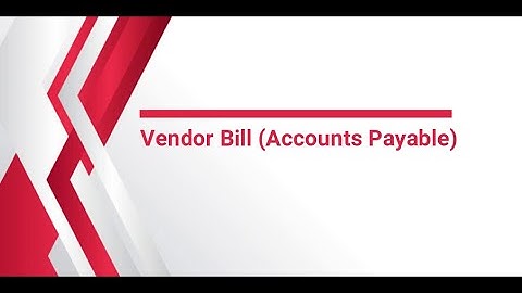 Vendor Bill Accounts Payable | Retail | Sky Rocket | Odoo | Training | Hindi/Urdu | Cloud | ERP