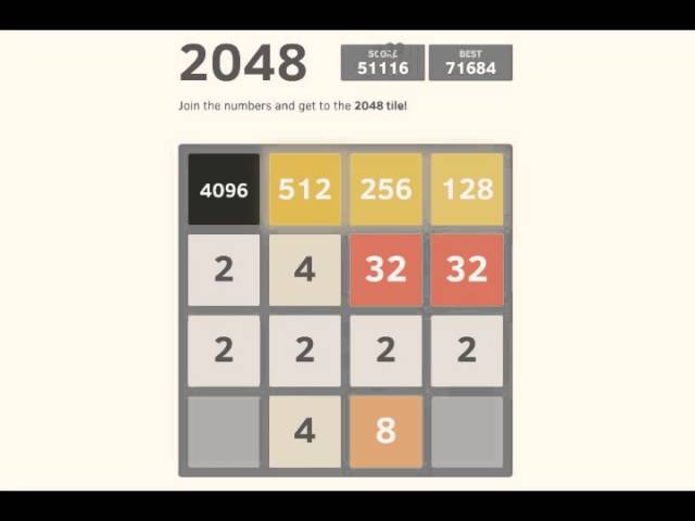 Fazendo 4096 no Game 2048  Matemática Rio 