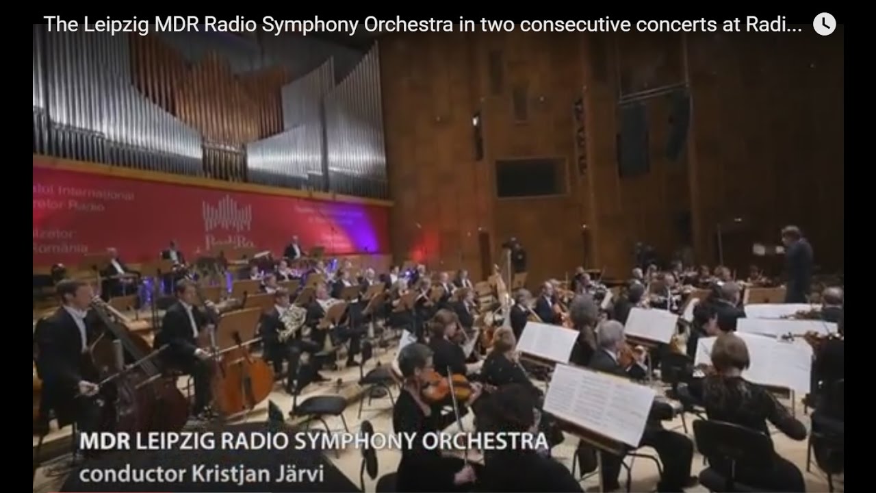 The Leipzig MDR Radio Symphony Orchestra in two consecutive concerts at  RadiRo - YouTube