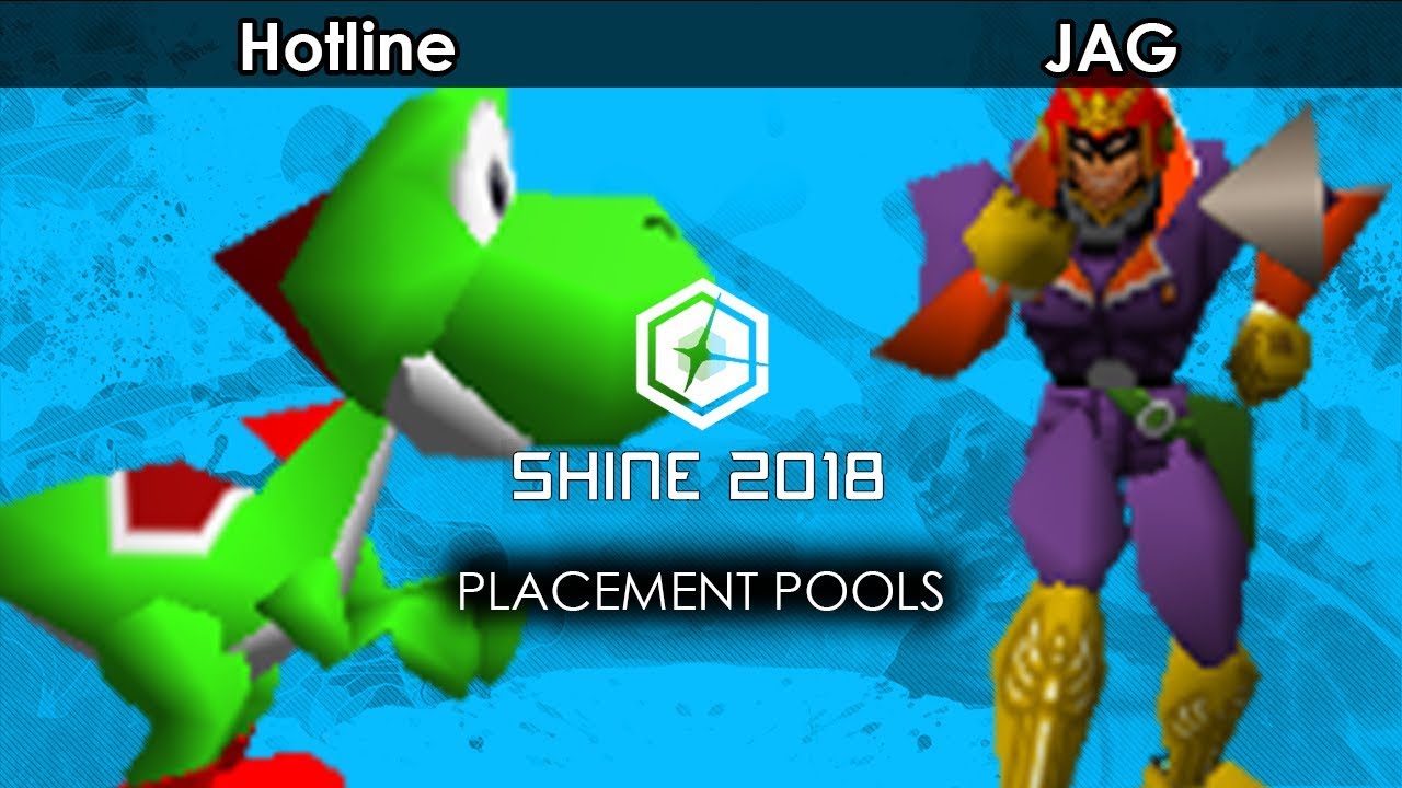 Smash 64 Hotline (Yoshi) V JAG (Captain Falcon/Pikachu) Shine 2018