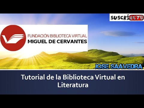 Tutorial de la Biblioteca virtual Miguel de cervantes