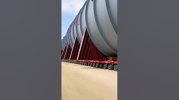 Extreme Trucking Transporting an Massive Oversized Load… #truck #youtubeshorts #shorts