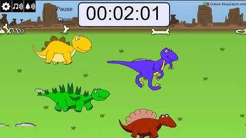6 Minute Dinosaur Race Timer