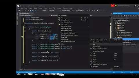 MVC SQl Server Cascading DropDownList Part-5