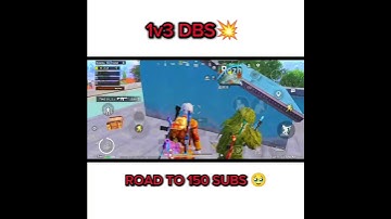 1v3 DBS 💥🥵 #bgmi #pubgmobile #shorts #clutch #dbs
