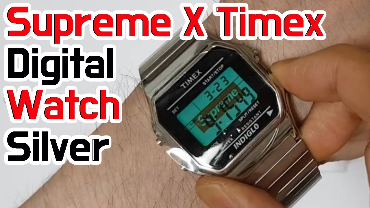 Supreme®/Timex® Digital Watch Goldsilver