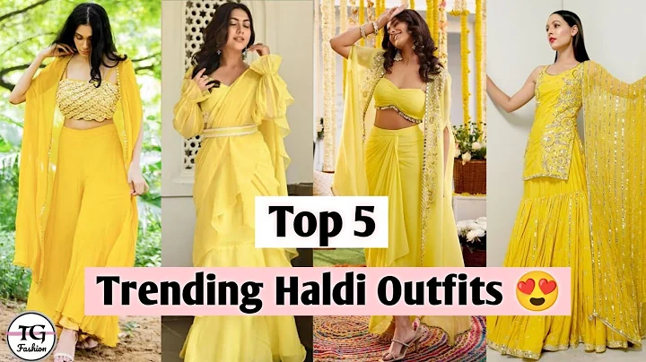 Top 5 Haldi Outfits 2025/ Haldi Outfits For Women/ Haldi Outfit Ideas/ Haldi Dress Ideas