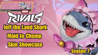 Jeff the Land Shark | Maid to Chomp Skin Showcase | Marvel Rivals Gameplay Season 7