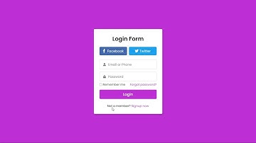 انشاء شاشة تسجيل دخول/ Login form HTML&CSS/2022