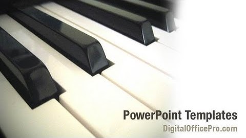 Piano PowerPoint Template Backgrounds - DigitalOfficePro #02601W
