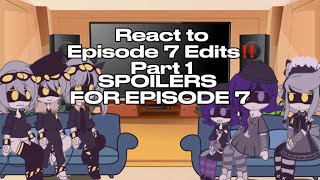 Murder drones & Solver Hosts react to Ep 7 Edits | Murder drones | Spoilers | Gacha Club
