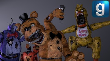 Gmod FNAF | Using The Model Manipulator On The Stylized Withered Animatronics!
