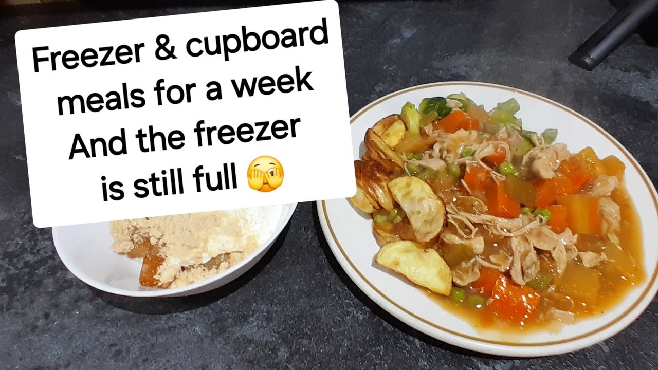 Living out of the freezer and cupboards for a week. (And it's still full)